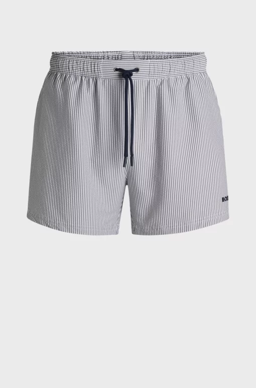 Boss Velvetfish Swim Shorts Dark Blue