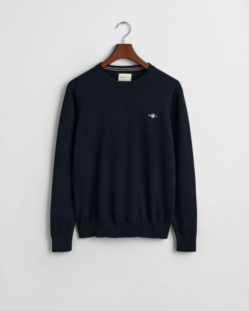Gant Classic Cotton C-Neck Evening Blue