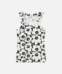 Marimekko Uusia Unikko Jersey Top Black/White