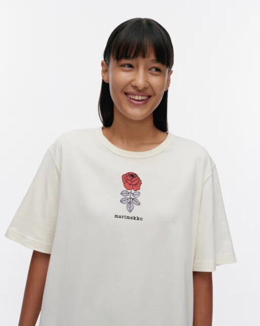 Marimekko Kioski Vihne Vihkiruusu Placement Offwhite