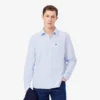 Lacoste Chemise Casual Manches Shirt Blue/White