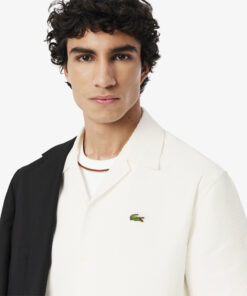 Lacoste Relaxed Fit Waffle Texture Shirt White