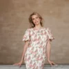 Dry Lake Liz Dress Coral Flower