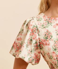 Dry Lake Liz Dress Coral Flower