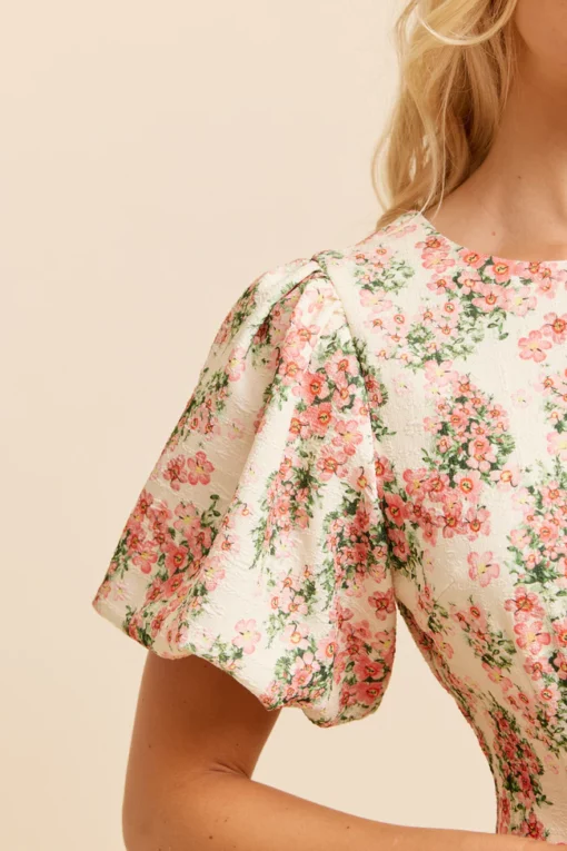 Dry Lake Liz Dress Coral Flower