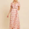 Dry Lake Takita Dress Coral Flower