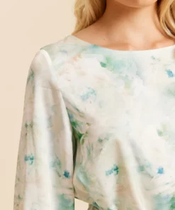 Dry Lake Kailey Dress Light Green Melange