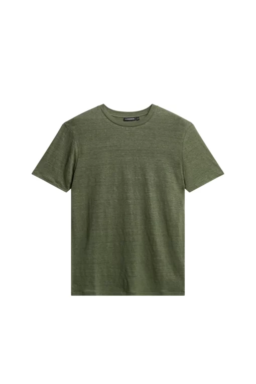 J.Lindeberg Coma Linen Tee Olivine