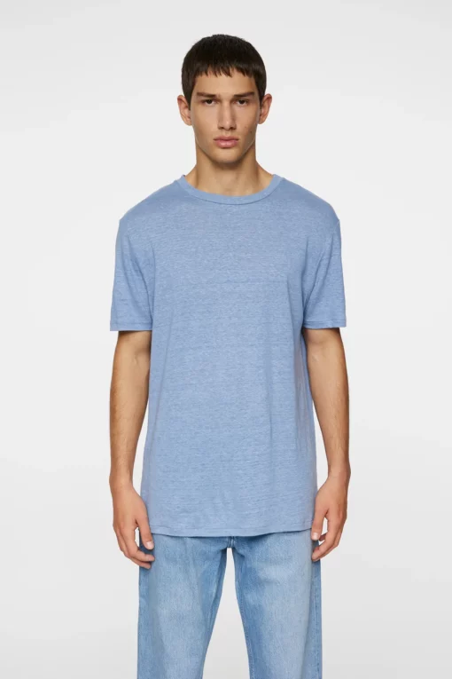 J.Lindeberg Coma Linen Tee Rain Washed