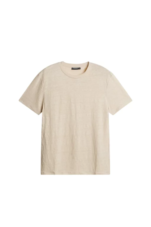 J.Lindeberg Coma Linen Tee Moonbeam
