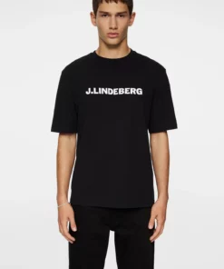 J.Lindeberg Parcy Logo Tee Black