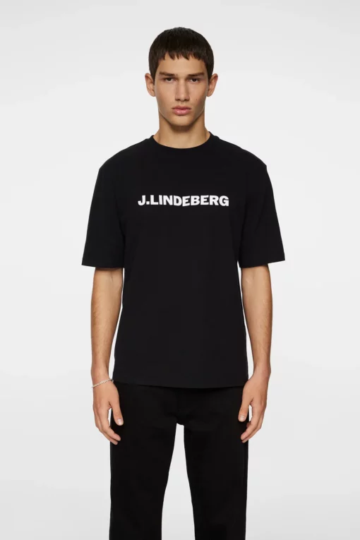 J.Lindeberg Parcy Logo Tee Black