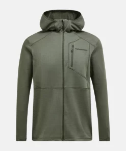 Peak Performance Trail Polartec Zip Hood Men Pine Needle