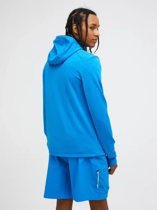 Peak Performance Trail Polartec Zip Hood Men Brilliant Blue