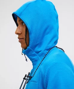 Peak Performance Trail Polartec Zip Hood Men Brilliant Blue