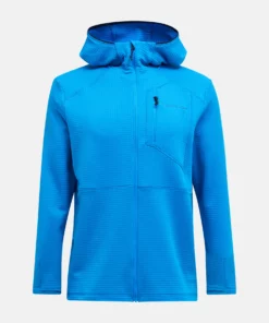 Peak Performance Trail Polartec Zip Hood Men Brilliant Blue