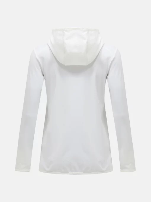 Peak Performance Light Zip Hood Women Offwhite