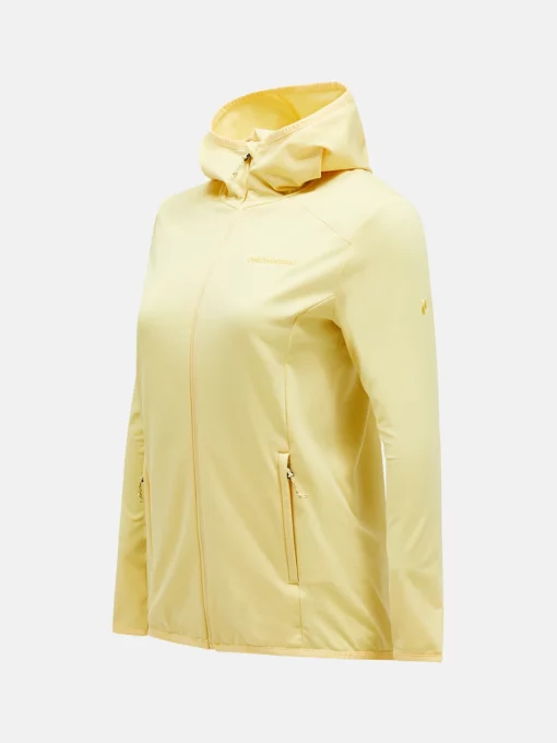 Peak Performance Light Zip Hood Women Mellow Yellow