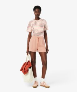 Lacoste Cotton Jersey Shorts Pinkish Beige