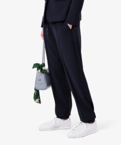 Lacoste Oversized Wool Blend Track Pants Navy Blue