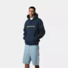 Carhartt WIP Hooded Carhartt Sweat Ink/Air Yellow