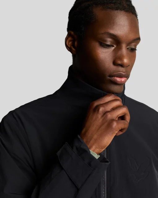 Lyle & Scott Keyline Windbreaker Jacket Jet Black
