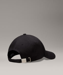 Calvin Klein Metal Logo Twill Cap Black