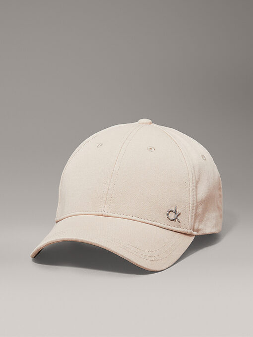 Calvin Klein Metal Logo Twill Cap Doeskin