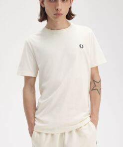Fred Perry Crew Neck T-shirt Ecru