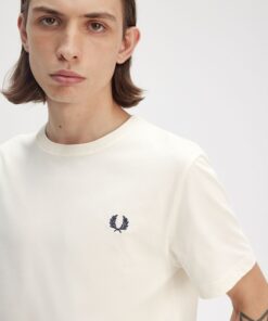 Fred Perry Crew Neck T-shirt Ecru
