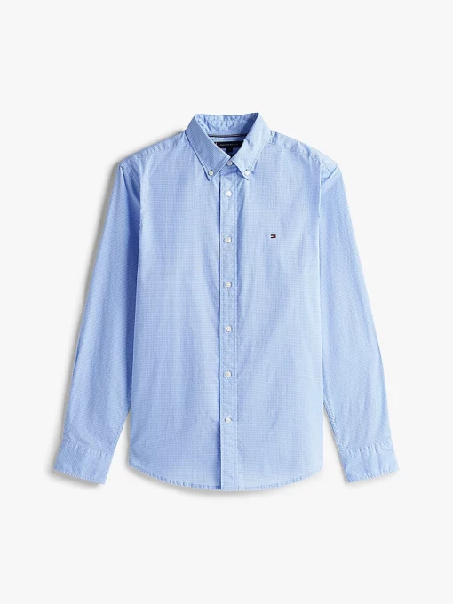 Tommy Hilfiger TH Flex Regular Fit Print Shirt Sweet Blue Prt