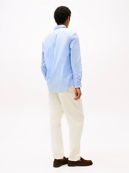 Tommy Hilfiger TH Flex Regular Fit Print Shirt Sweet Blue Prt