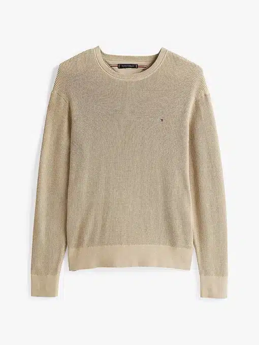 Tommy Hilfiger Racking Structure C-Neck Sweater Sandalwood Heather