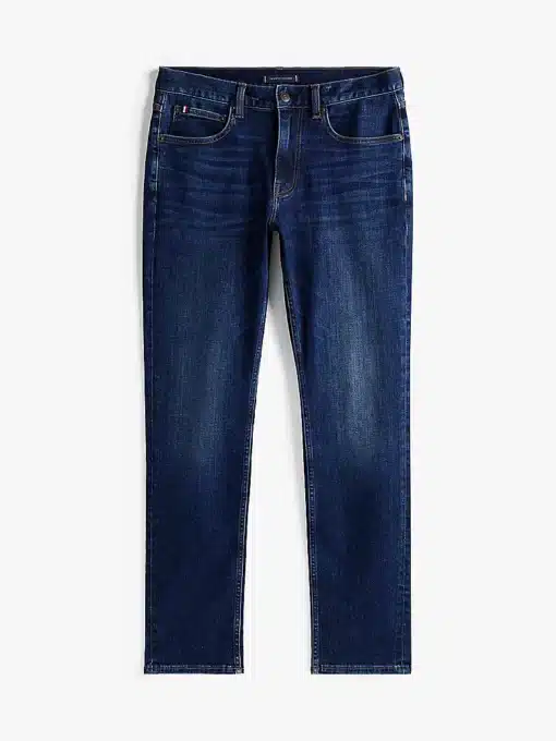 Tommy Hilfiger Denton Whiskered Straight Leg Jeans Dark Blue