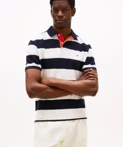Tommy Hilfiger Blocking Contrast Placket Polo Sesert sky / Ivory petal