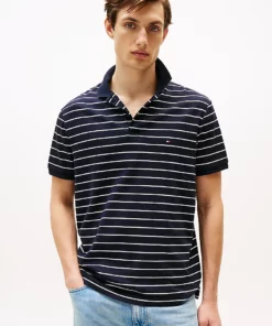 Tommy Hilfiger Regular Fit Polo Shirt Desert Sky/Ecru
