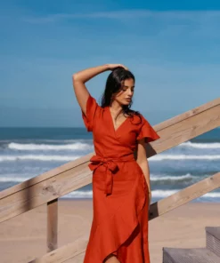 Nakoa Annika Dress Burnt Orange