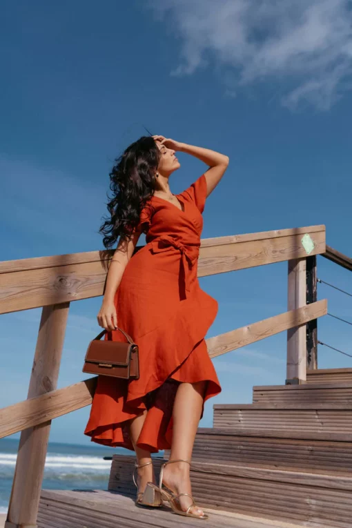 Nakoa Annika Dress Burnt Orange
