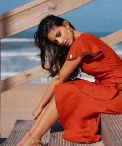 Nakoa Annika Dress Burnt Orange