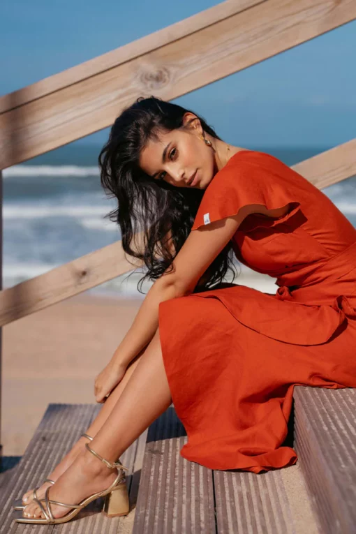 Nakoa Annika Dress Burnt Orange