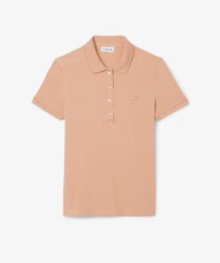 Lacoste L.12.D Slim Fit Stretch Mini Piqué Polo Shirt Pinkish Beige