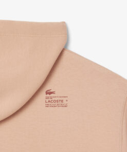 Lacoste Short Cut Cotton Hoodie Pinkish Beige