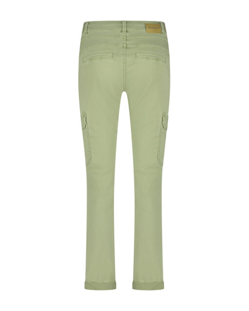 Red Button Cargo Jogger Pants Summer Sage