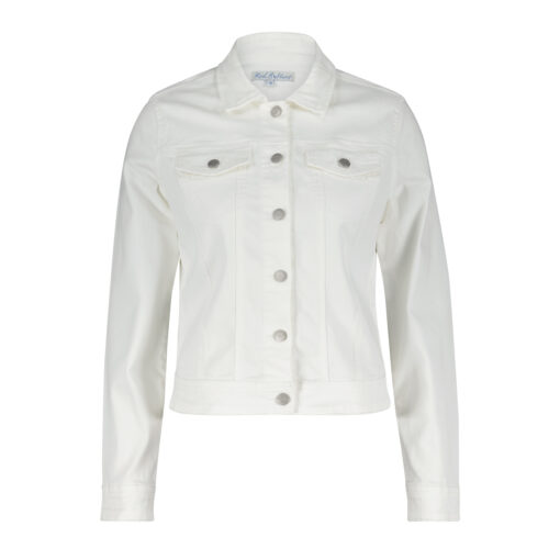Red Button Jackie Denim Jacket Offwhite