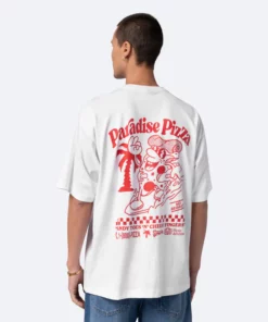 On vacation Paradise Pizza T-Shirt White