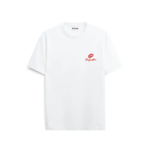 On Vacation Kiss Me T-shirt White