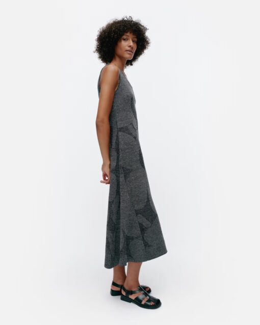 Marimekko Hiipiä Unikko Dress Grey