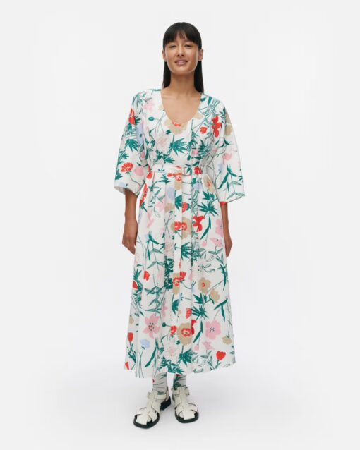 Marimekko Hiipiä Unikko Dress Grey