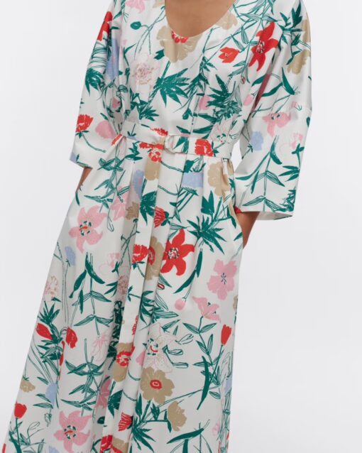 Marimekko Hiipiä Unikko Dress Grey