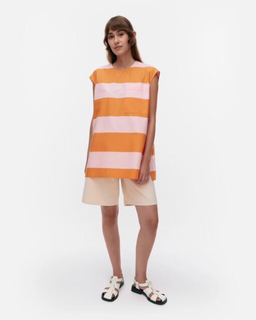 Marimekko Kaksin Galleria Top Orange, Pink